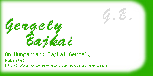 gergely bajkai business card